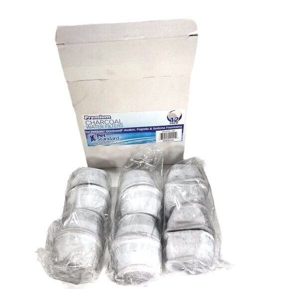 NEW Qty 12 PetSafe Drinkwell Carbon Filters #6 for Avalon Sedona Pagoda Fountain - Picture 2 of 3